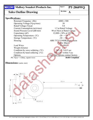 PT-2060WQ datasheet  